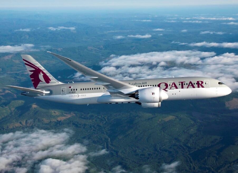 Qatar 787 Ln 58 air to air